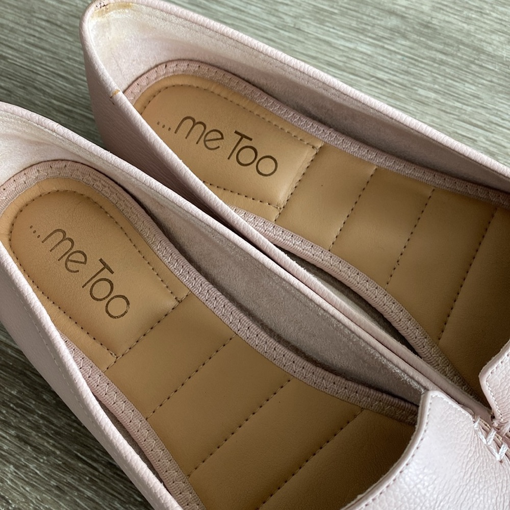Me Too Audra pointy toe loafers flats blush pink 8.5 - Picture 8 of 13
